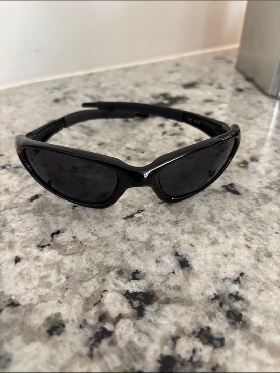 Other - Sleek Black Sport Sunglasses - Wraparound Style